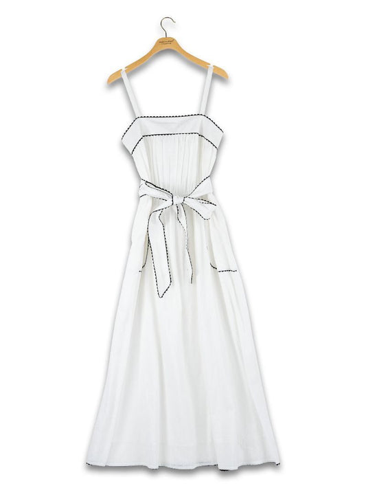 Simply Southern White with Black detailing Dress