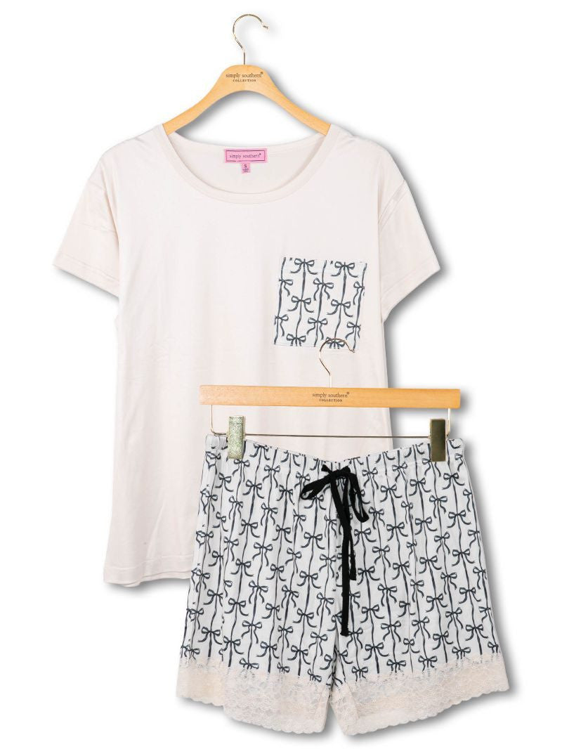 Black bow PJ Set