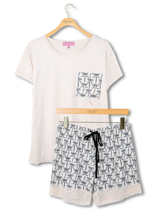 Black bow PJ Set