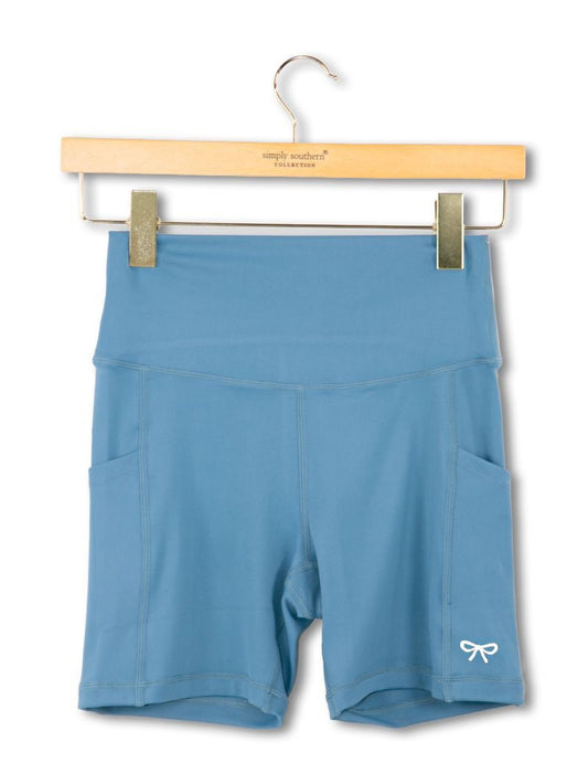 SS Blue Biker Shorts