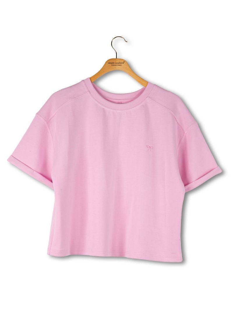 SS Blush Cropped Shirt