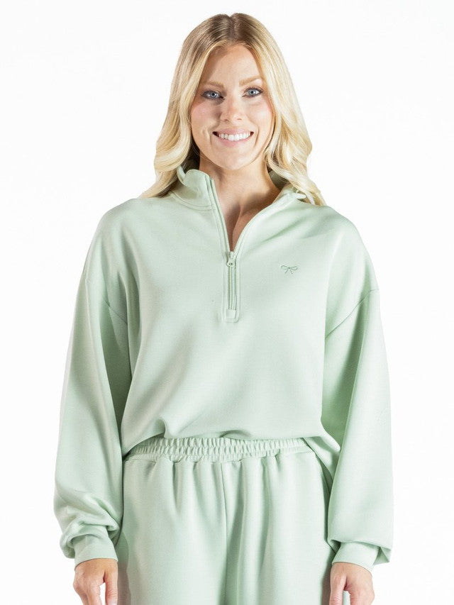 Simply Southern Sage quarter zip pullover