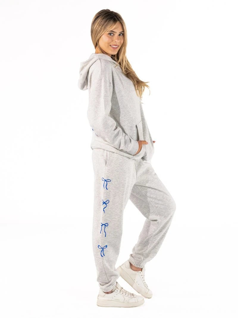 Blue Bow Joggers