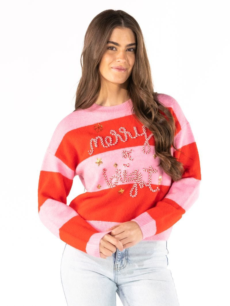 Striped Holiday Sweater