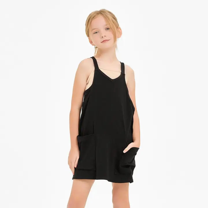 GOOD GIRL relaxed tank dress with built in romper lining