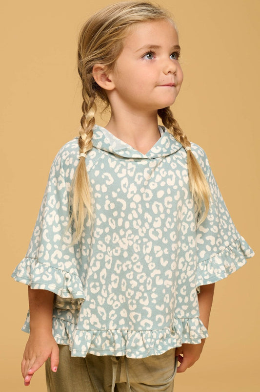 Leopard print 3/4 sleeve Top