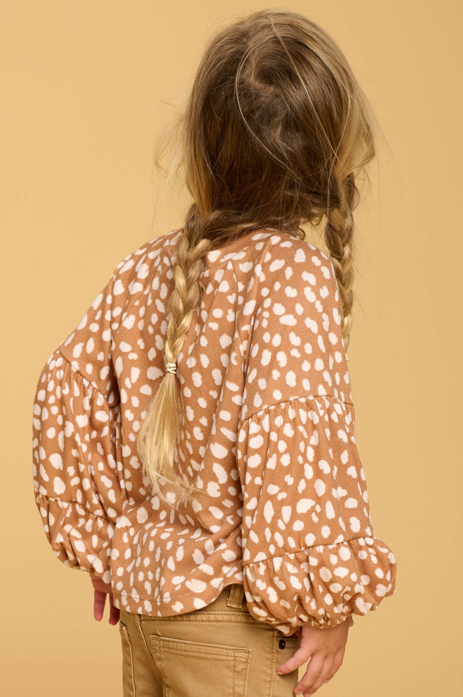 Floral Dot Long Sleeve Top