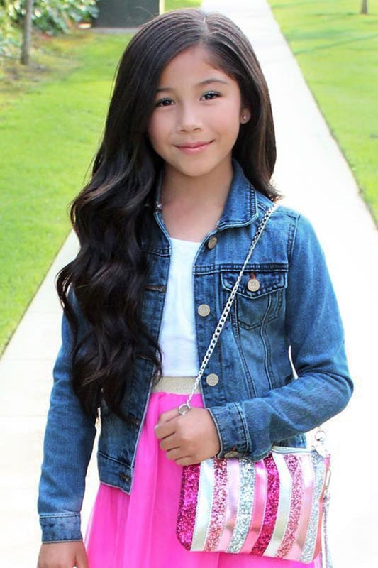 Girls Stretch Denim Jacket