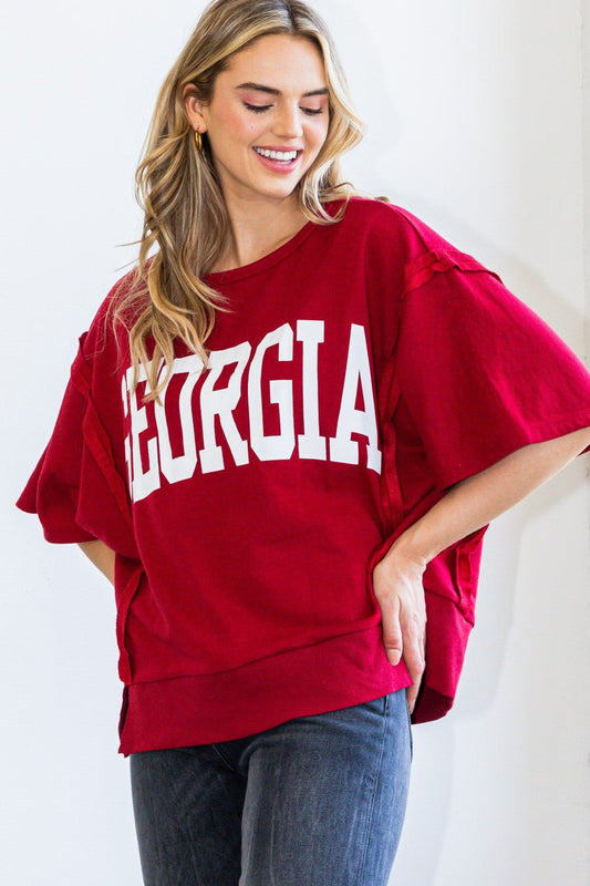 Georgia Terry Pullover Tshirt