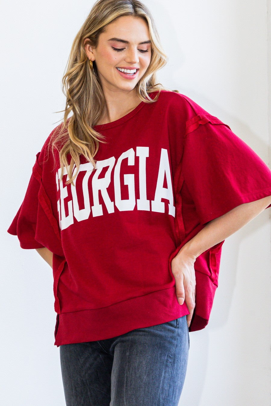 Kids Georgia Knit Terry oversized top