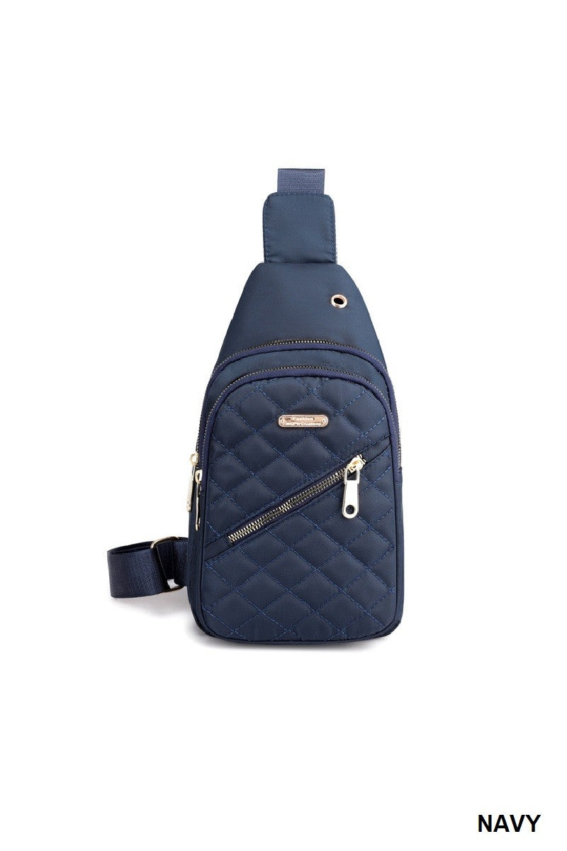 Quilted Crossbody Sling Bag