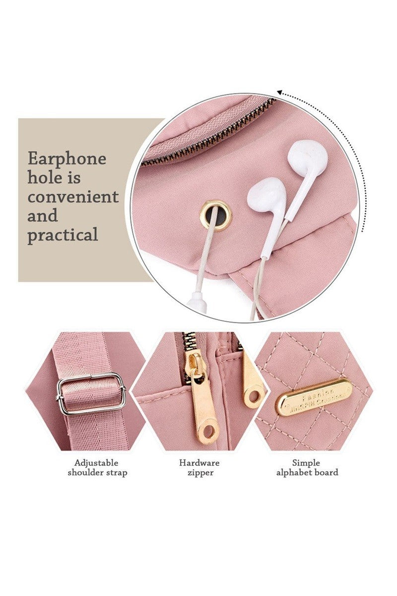 Quilted Crossbody Sling Bag