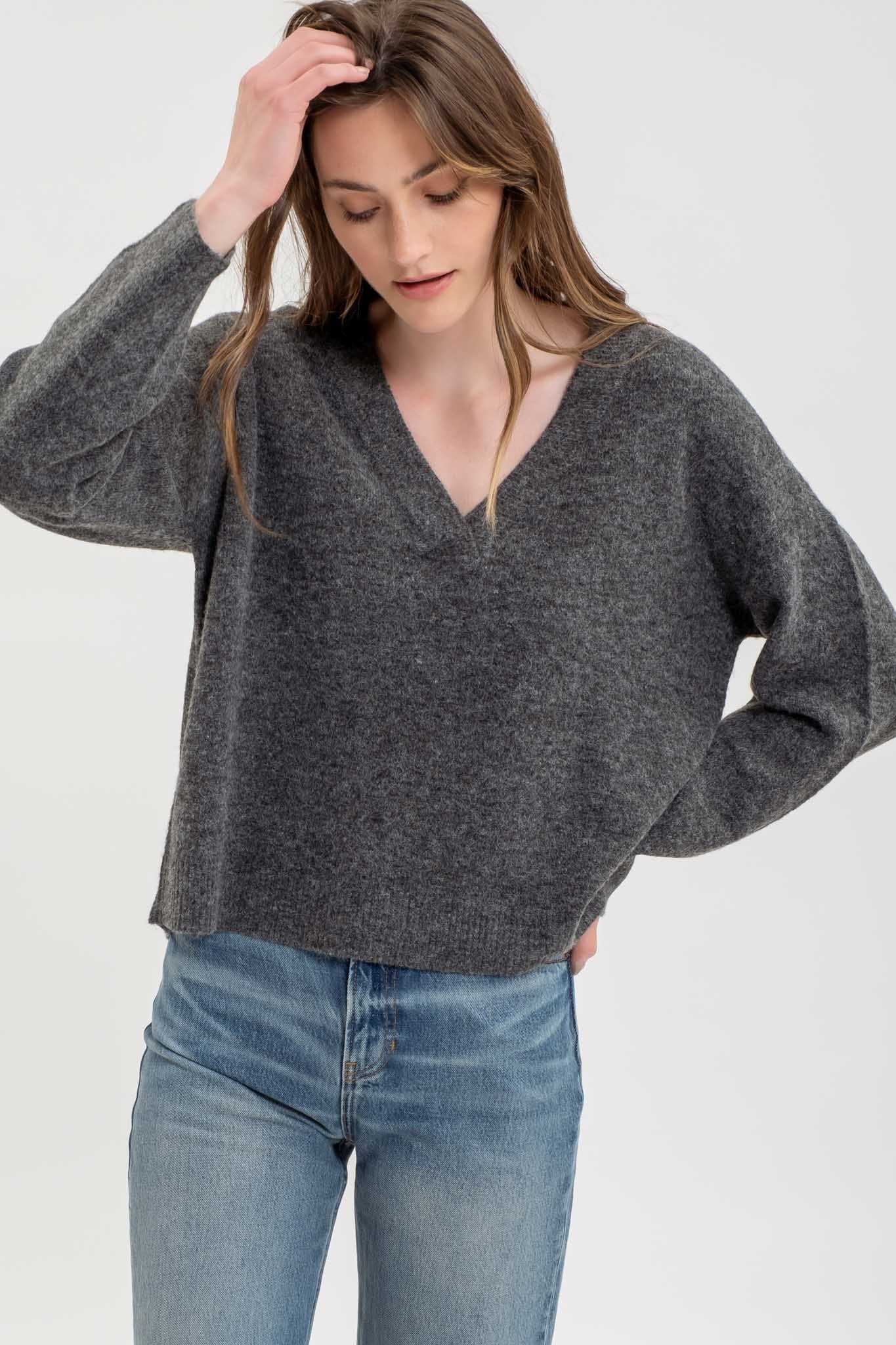 Marble Knit Pullover Sweater