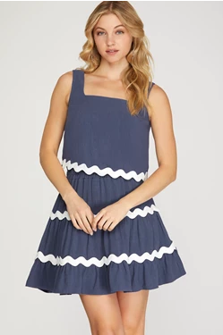 Flirty Ric Rac Trimmed Skirt