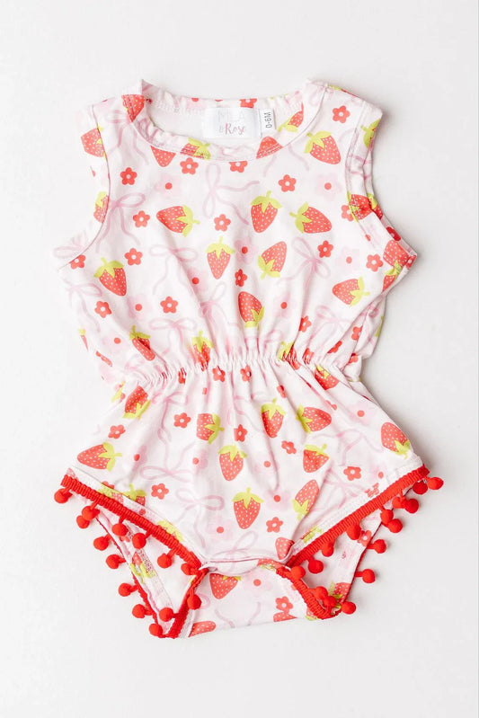 Berry Charming Pom Pom Romper/Dress