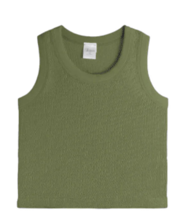 Sleeveless Smocking Tank Top
