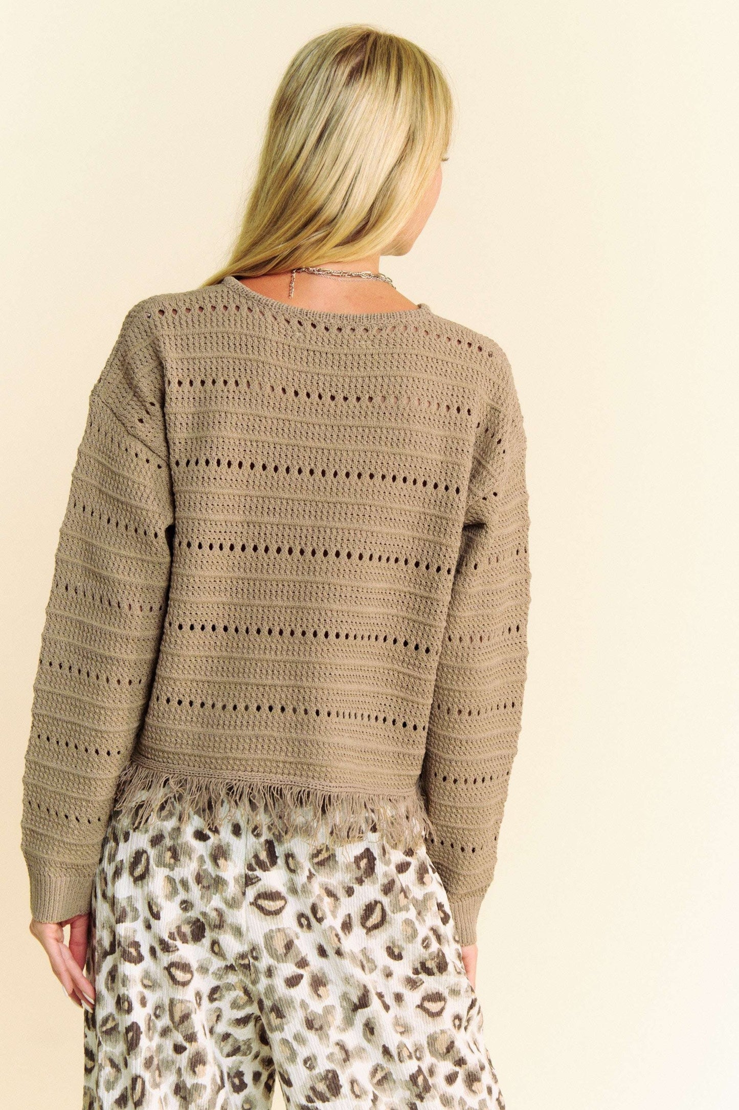 Fringe Hem Sweater
