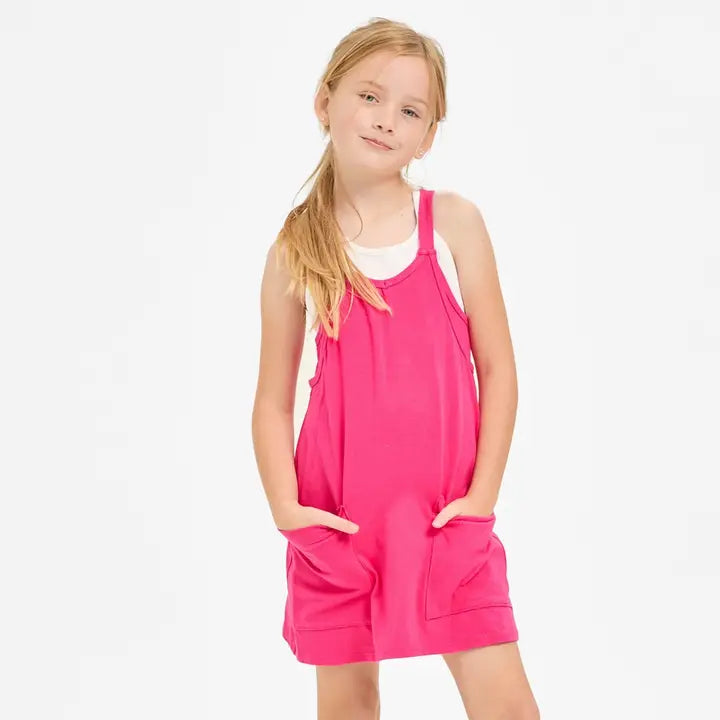 GOOD GIRL relaxed tank dress with built in romper lining