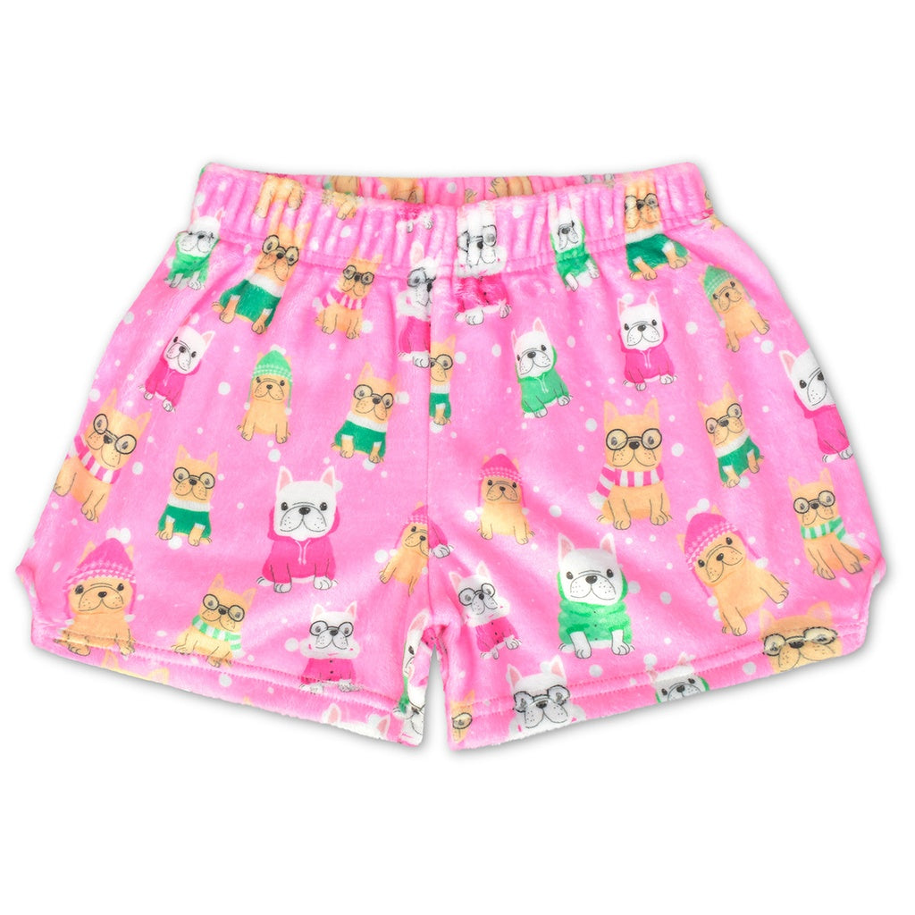 Kids Plush Graphic Shorts