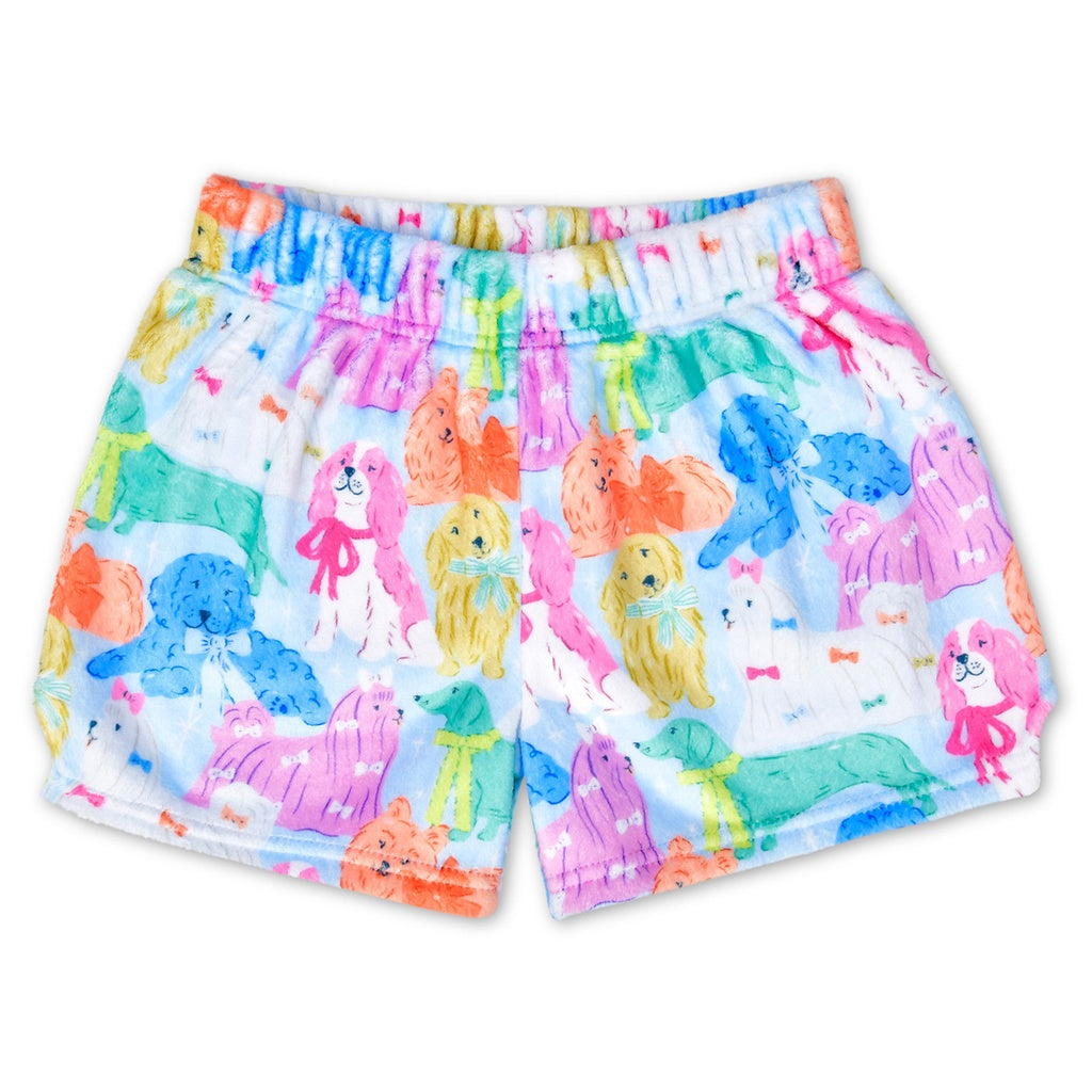 Kids Plush Graphic Shorts