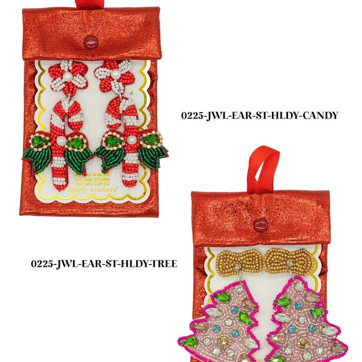 SIMPLY SOUTHERN CHRISTMAS TREE EARRING