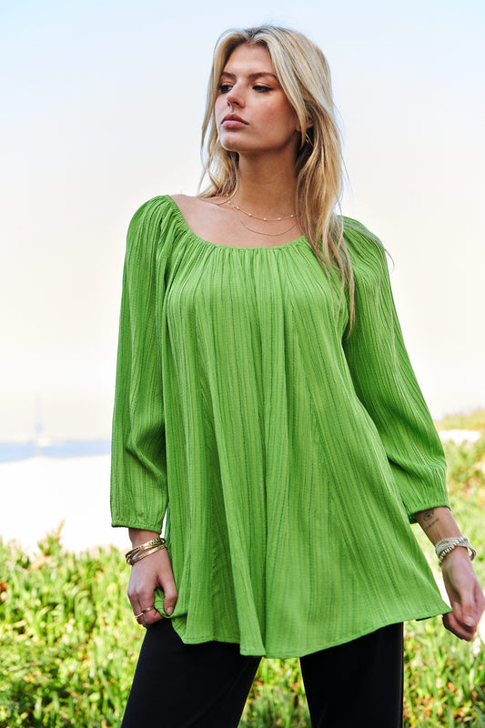 Crinkle Fabric Swing Top