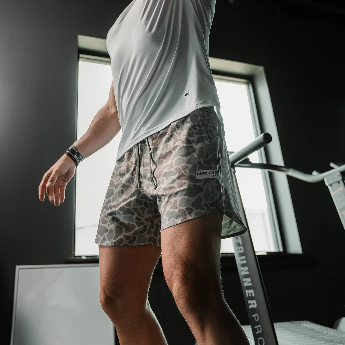 Mens Burlebo Classic Deer Camo Training Shorts