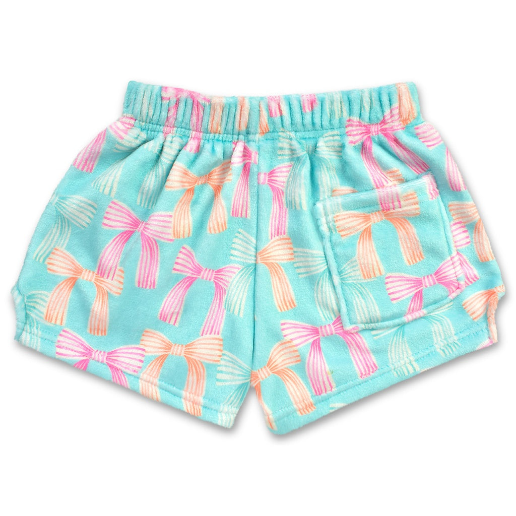 Kids Plush Graphic Shorts