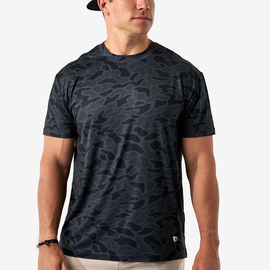 Mens Burlebo Black Camo Tee