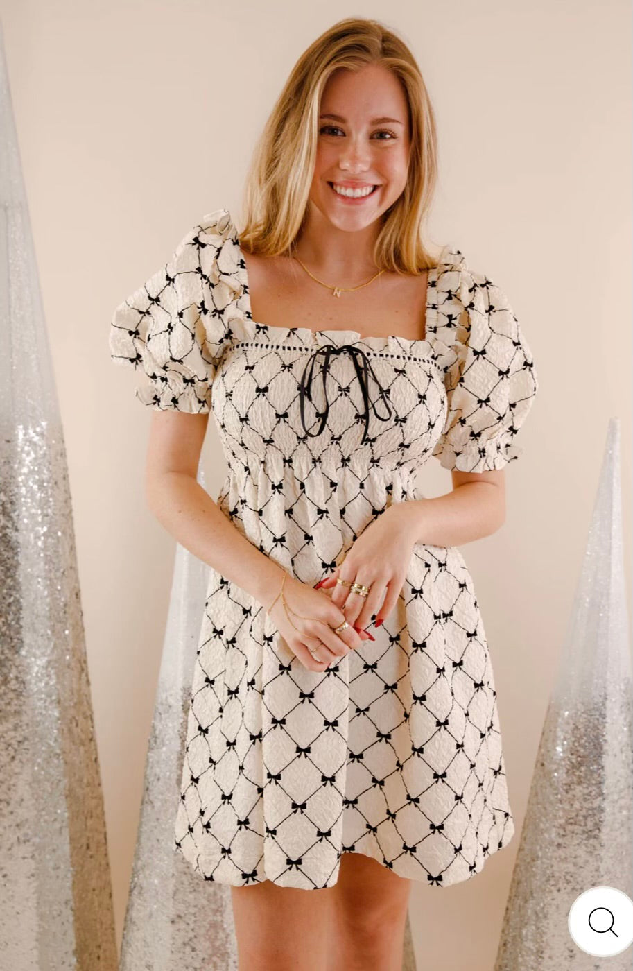 Beau Dress- Bow Organza Dress