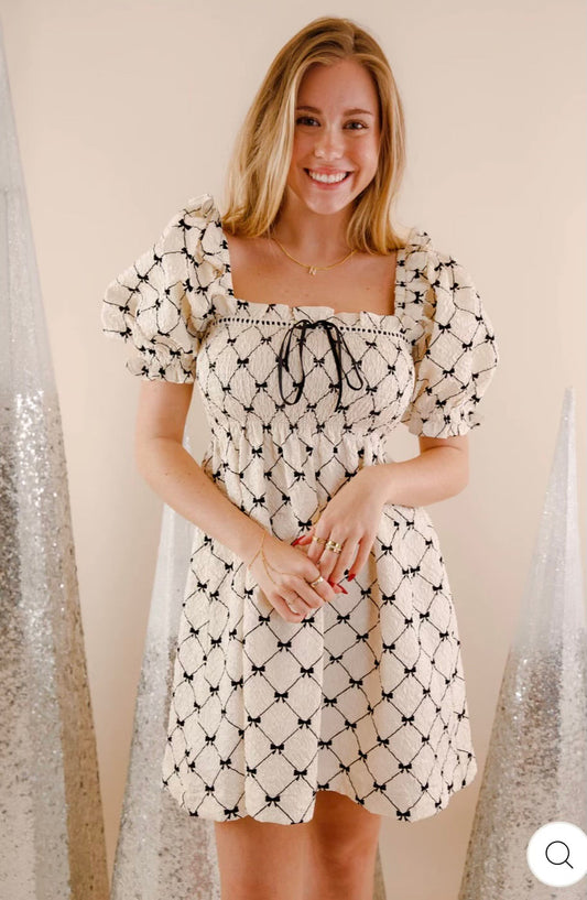Beau Dress- Bow Organza Dress