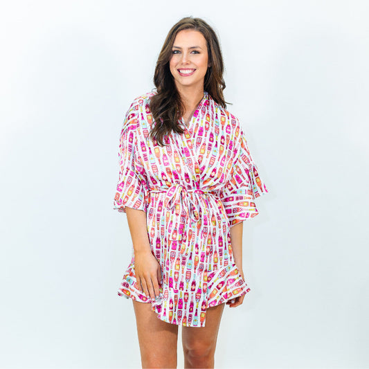 Bubbly Satin Robe
