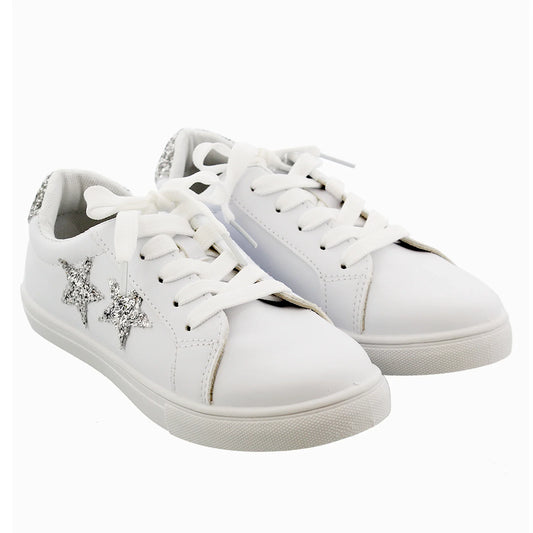 Josmo Kids White Sneaker with Stars