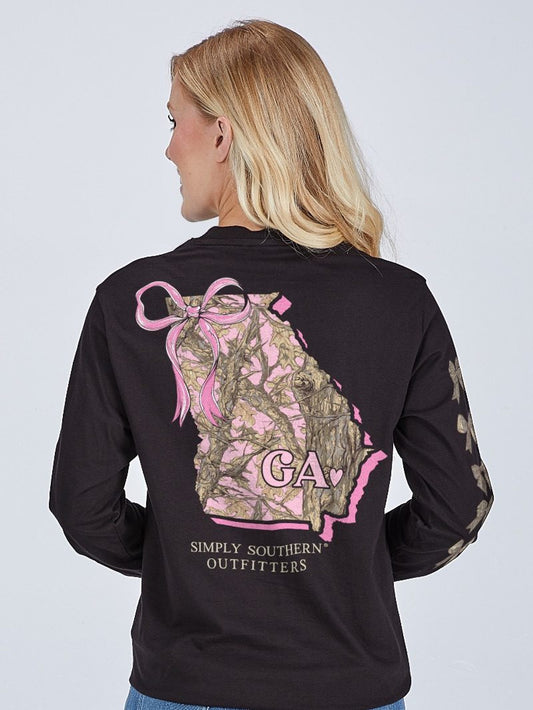 SIMPLY SOUTHERN BLACK LONG SLEEVE GA