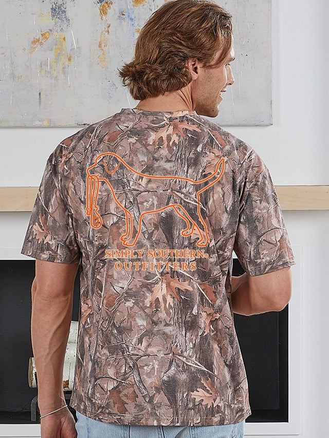 Simply Southern Camo Dog Logo Tshirt