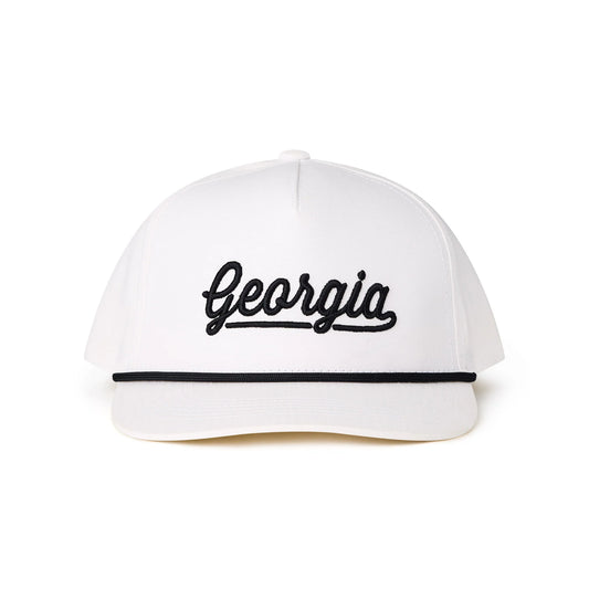 Burlebo White Georgia Script Hat