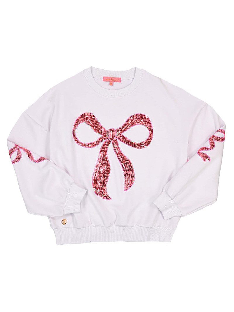 Simply Southern Sequin Bow Crewneck Sweater