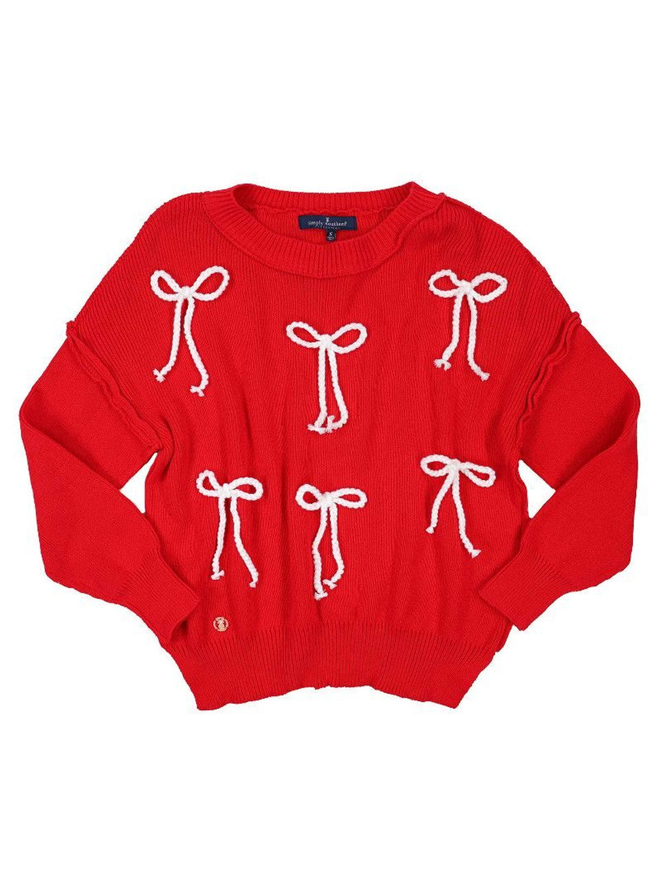 Simply Southern Cable Knit Sweater with Bows