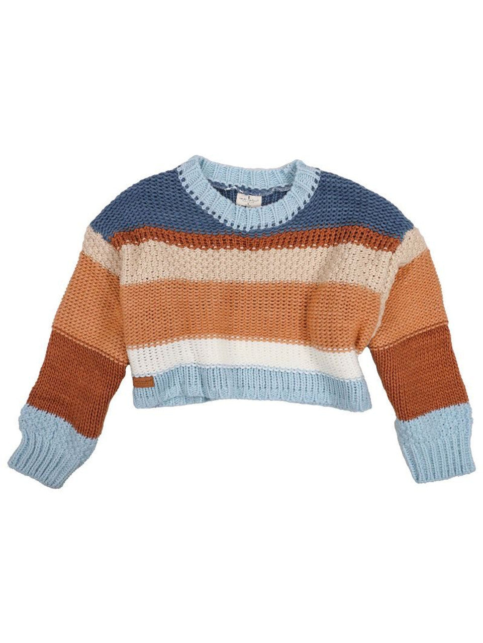 Simply Southern Cropped Striped Sweater