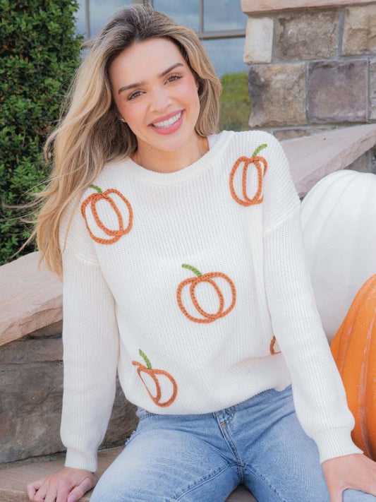 Simply Southern Pumpkin Sweater