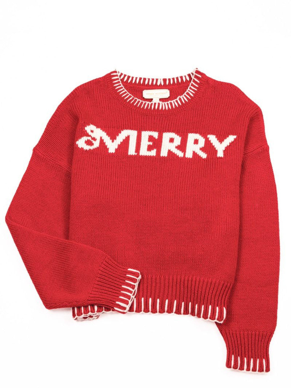 SIMPLY SOUTHERN RED SWEATER MERRY