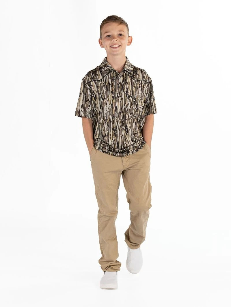 Youth Boys Camo Polo