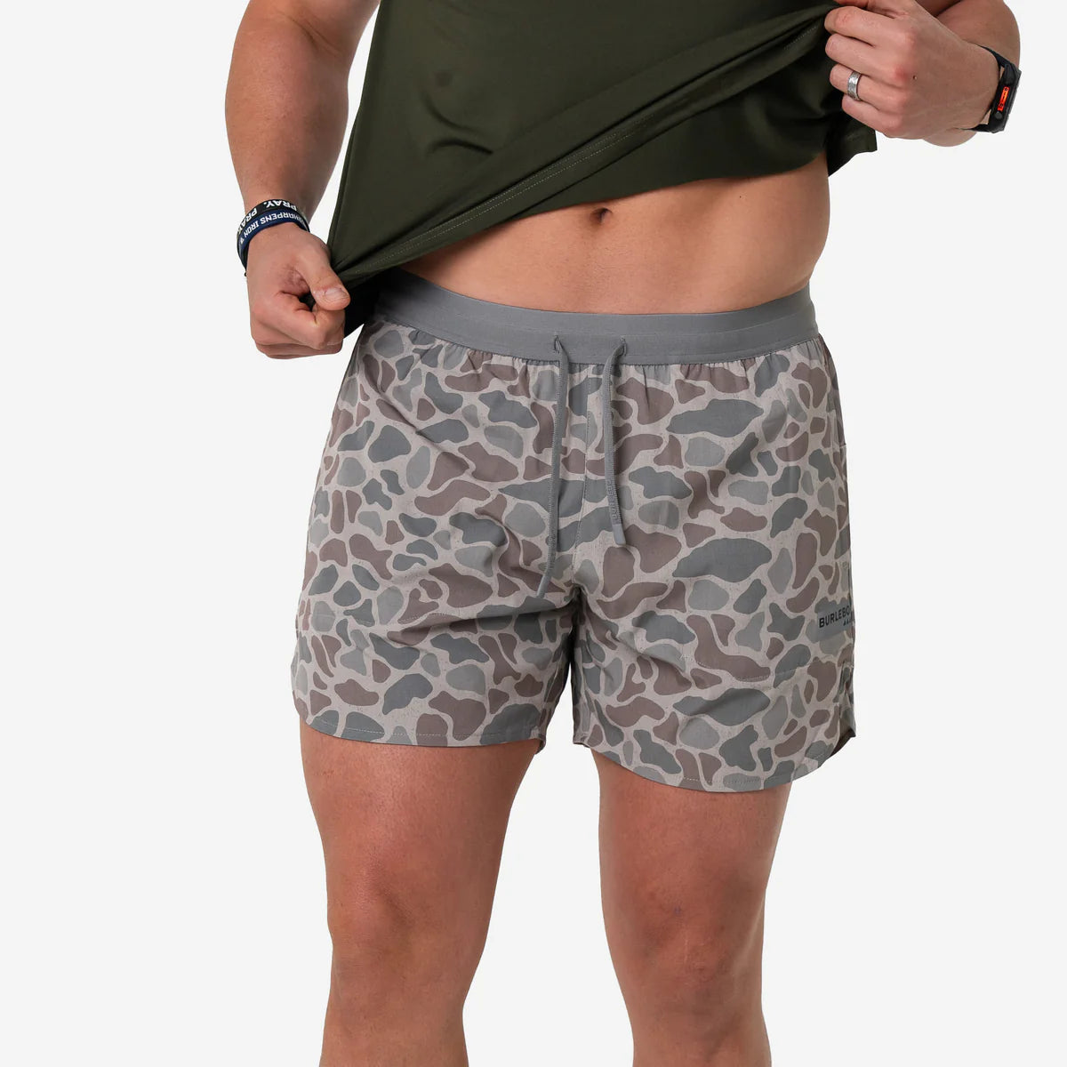 Mens Burlebo Classic Deer Camo Training Shorts