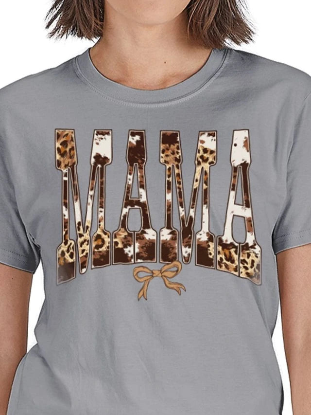 MAMA Western Cowprint T-Shirt