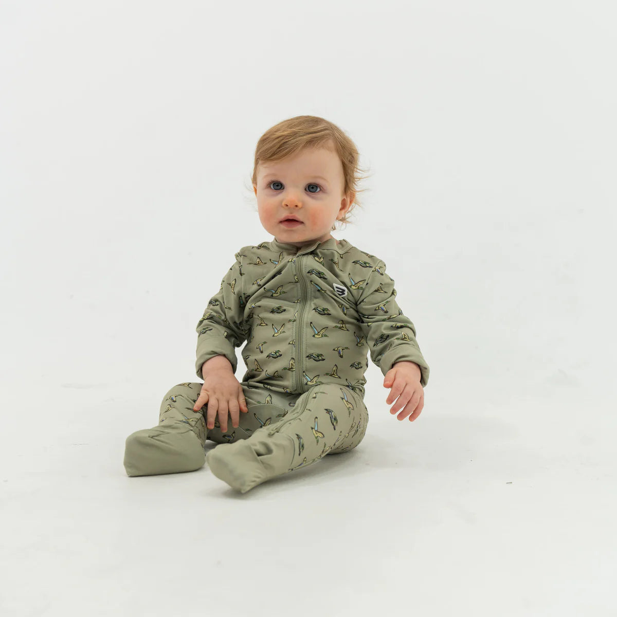 Burlebo Baby Zip Up Flying Ducks