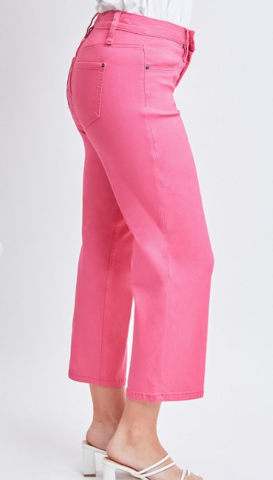 Coral Missy Mid-Rise Hyperstretch Wide Leg