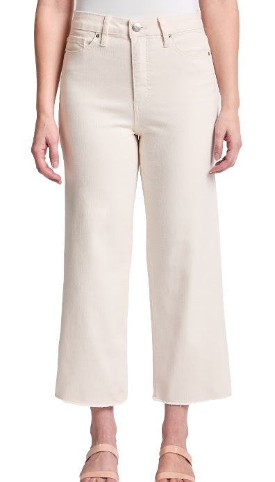 Latte Chloe Cropped Wide Leg Jeans