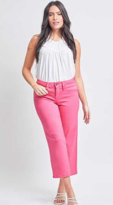 Coral Missy Mid-Rise Hyperstretch Wide Leg