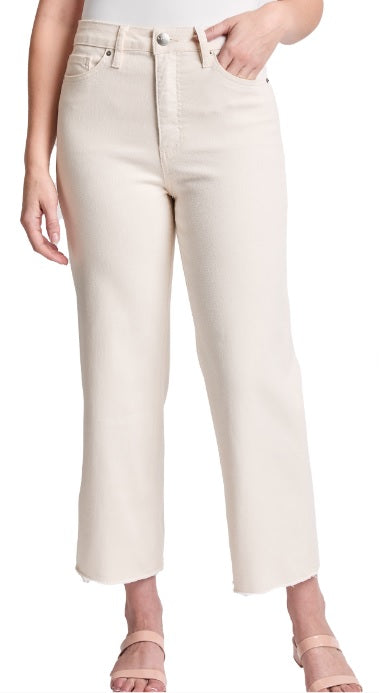 Latte Chloe Cropped Wide Leg Jeans