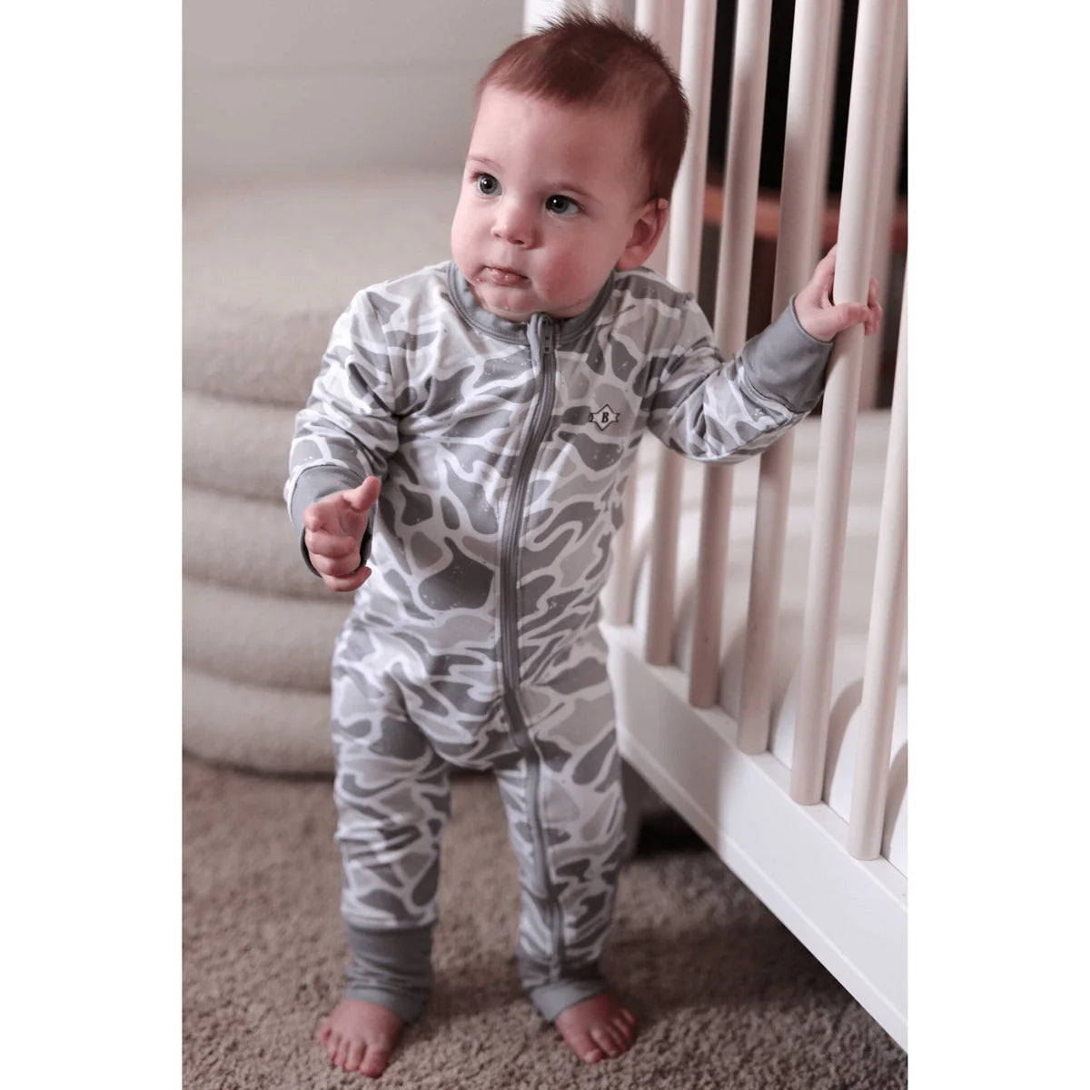 Burlebo Baby Zip up White Camo